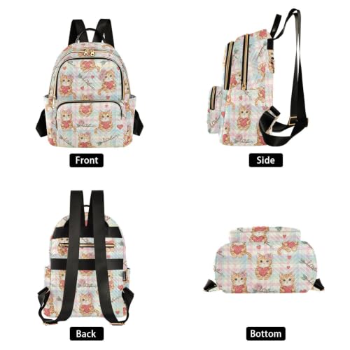 Sac à dos tendance matelassé carreaux femme léger motif vague - 2