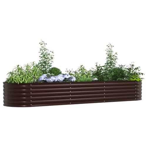 Jardinière surélevée en acier robuste résistante aux intempéries pour grand potager - 4