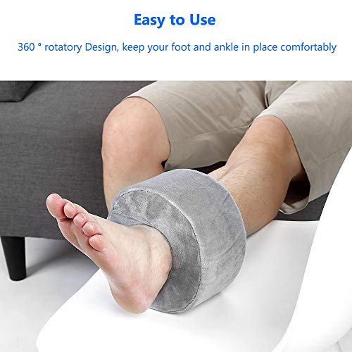 Foot Elevation Pillow Ankle Support Foot Elevator Cushion Pillows Foam Foot Heel Elevator Wedge Medical Ankle Rest Protector Sleeping Surgery Recovery for Preventing Bed Sore and Ulcers - Thumbnail 2