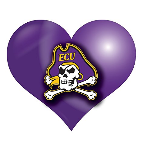 East Carolina Pirates Heart Magnet Single Officially Licensed Collegiate Product