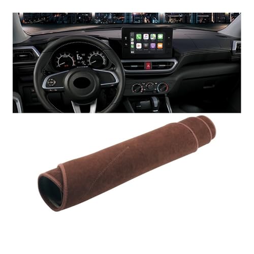 Tapis de tableau de bord pour Toyota Raize A200 Rocky 2019-2023 anti-reflet marron LHD