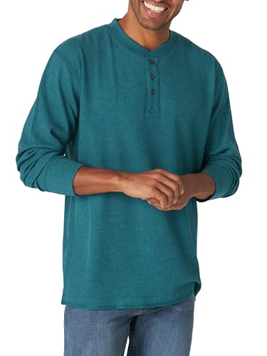Wrangler Authentics Men's Long Sleeve Waffle Henley