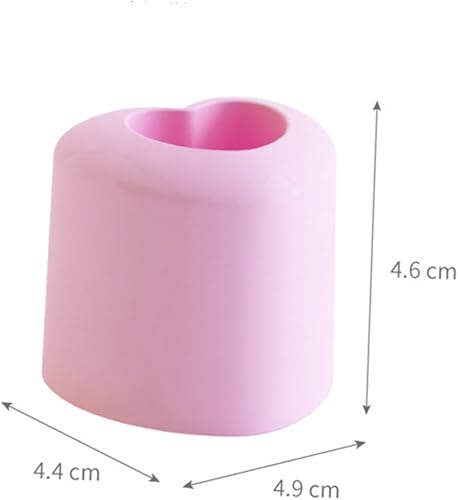 Miniatura 4 de Alipis 1 par de soporte para cepillos de dientes Love Bath Organizer Love Toothbrush Stand Storage Seat Storage Rack Storage Bucket Pink Storage