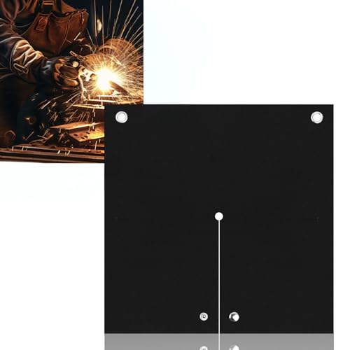 12×12in Carbon Felt Welding Blanket Fireproof Heat Resistant Up to 1800 °,Portable Black Welding Flame Retardant Protective Pad 3.5mm