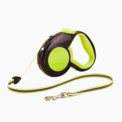 DAYOLY Retractable Dog Leads, 8M Reflective Dog Lead Extendable Retractable Dog Walking Training Leash Pet Traction Rope Suitable for Small Medium and Large Dogs and Cats up to 66lbs (L: 8m, Green) Cover