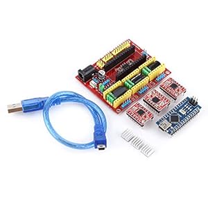 9 in 1 CNC-Graviermaschine Shield A4988 Drive Nano 3.0-Karte mit USB-Kabel 3D-Druckerkit