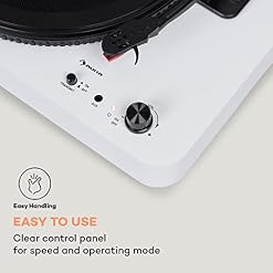 Auna Platine Vinyle Bluetooth, Tourne Disque Vinyle USB avec Haut parleur, Tourne-disques Audio Vinyle 33 tours, Chaine… - Les Beatles, Paul McCartney, John Lennon, RIngo Starr, George Harrison Auna Platine Vinyle Bluetooth, Tourne Disque Vinyle USB avec Haut parleur, Tourne-disques Audio Vinyle 33 tours, Chaine… – Image 6
