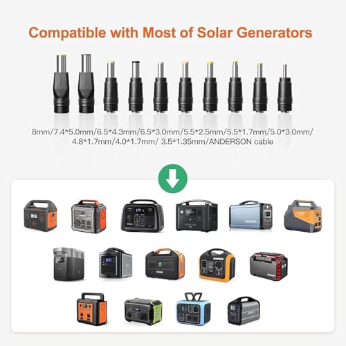 400 Watt Portable Solar Panel, 25.8% High Efficiency Foldable Compatible Solar Panels IP68 Waterproof Solar Charger for Outdoor Activities Power Station Camping Off-Grid Trip - Image 6