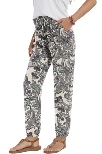 YUTILA Damen Sommer Lang Sommerhose - Leichte...