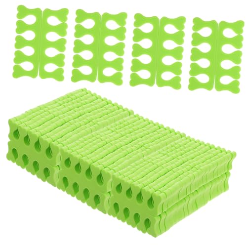 IWOWHERO Cute Heart Shape Toe Separators 100 Pairs Disposable Toe Spacers for Nail