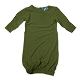 KicKee Pants Layette Gown, Moss