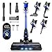 Cordless Vacuum Cleaner 500W/48KPA, Vacuum Cleaners with 3 Modes, Powerful Suction, Anti-Tangle Brush, Lightweight Handheld Stick Vacuum for Pet Hair, Carpet, Hardwood, Floor