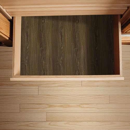 Image of SUNBIRD Wood Furniture Wallpaper Vinyl, Self-Adhesive Wood Wall Paper, Almirah,Kitchen Home Decoration 24in x 3 Meter (Plank Wood)