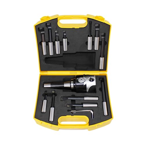 Tête de forage R8 avec 12 barres d'alésage en carbure 3/4" pour fraiseuse Bridgeport