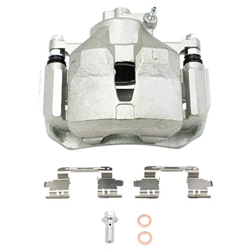 Image of TRQ Front and Rear Brake Caliper Set Zinc Coated Brackets Compatible with 2002-2006 Toyota Camry