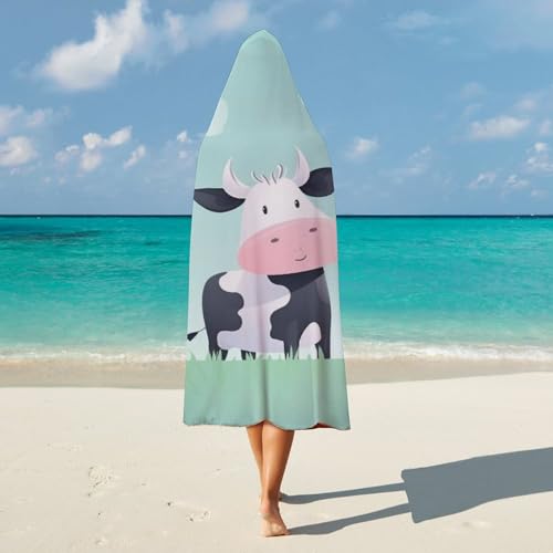 Cape à capuche motif vache pour ne plus avoir froid au bureau - 5