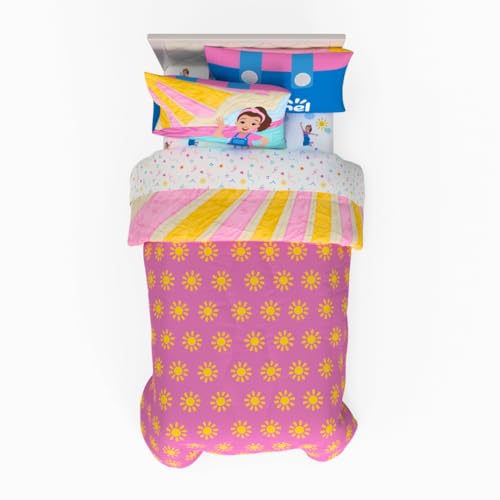 Image of Ms. Rachel Educational Adventures Kids Bedding Super Soft Microfiber Comforter and Sheet Set, 4 Piece Twin Size, (Officially Licensed Product) By Franco
