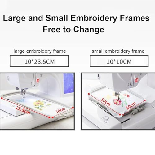 Embroidery Sewing Machine with 7-Inch LCD Touch Screen - Ideal for Clothing, Hat, Quilts, Crafts - Large Embroidery Surface