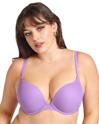 Smart & Sexy Women's Underwire Push-Up Bra in Purple