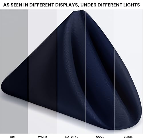 image for Utopia Home [24 Pack, Navy Blue] Cloth Napkins 17x17 Inches, 100% Poly