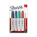 Sharpie Permanent Markers, Chisel Tip, Classic Colors, 4 Count