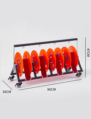 Distributeur de câbles robuste avec porte-bobines roulant fluide - 3
