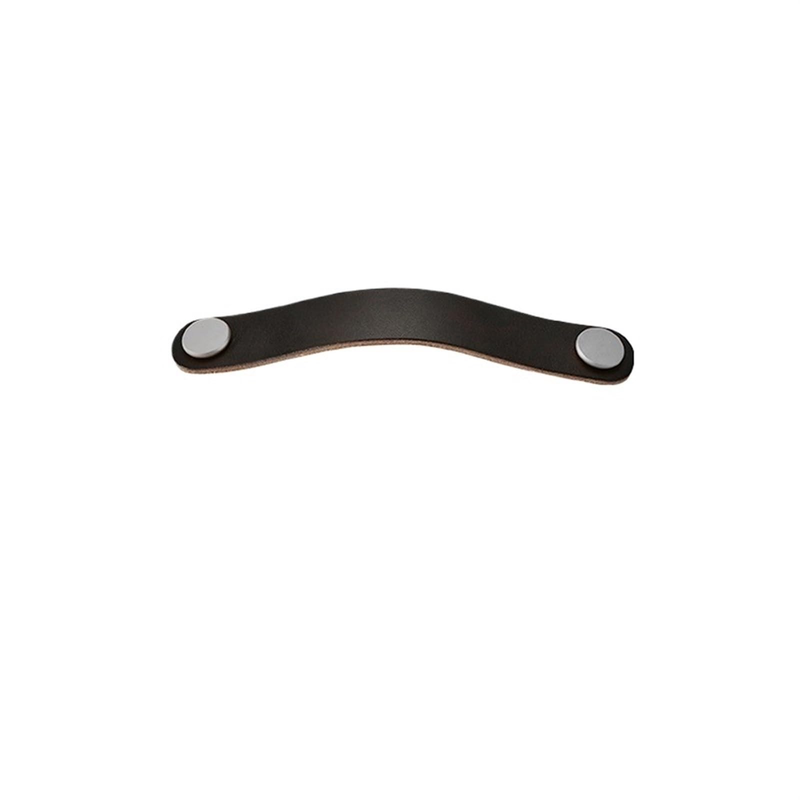 CQAHDSEVF Leather Drawer Pulls, Leather Aluminum Drawer Knobs and Handles Multicolor 96 mm, 128 mm(Black,96mm)