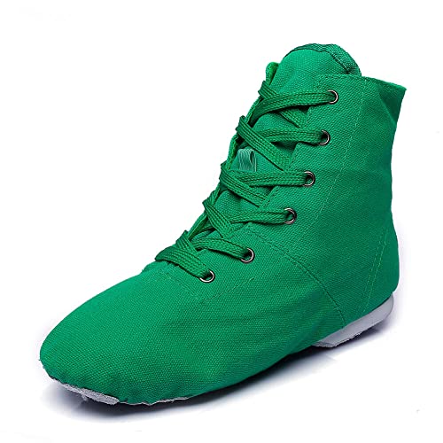 Image of MSMAX Womens Jazz Dance Boots Lace Up High Top Character Shoes for Women - Ankle Boots for Jazz, Theater, Stage Performance & Costume