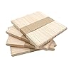 KTOJOY 200 Pcs Craft Sticks Ice Cream Sticks Natural Wood Popsicle Craft Sticks 4.5 inch Length Treat Sticks Ice Pop Sticks for DIY Crafts #1