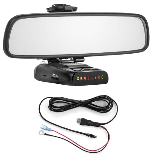 Radar Mount Mirror Mount + Direct Wire for Uniden Radar Detectors - DFR7 R3 R4 R7 R8 (4001209)