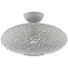 Livex Lighting 49183-80 1 Light Nordic Gray W/Brushed Nickel Accents
