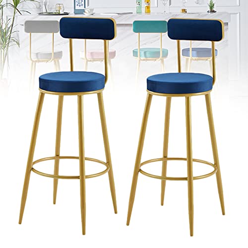 Taburetes Altos Lsoiup Juego de 2 taburetes de Bar para Cocina, sillas de Bar de 25.6 Pulgadas de Altura con Respaldo, taburetes Altos,...