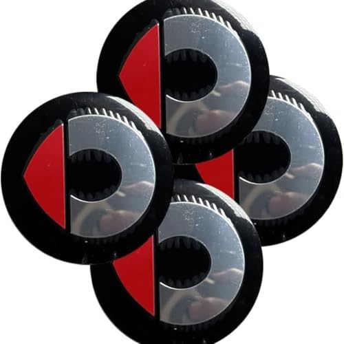 LMNVBVF 4 Piezas Tapacubos para Smart 56mm, Resistente a Los Arañ Azos Centro de Rueda de Coche Cubierta Coches Accesorios