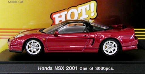 Amazon | エブロ 1/43ホンダ NSX TYPE S 2001 メタリックレッド HOT