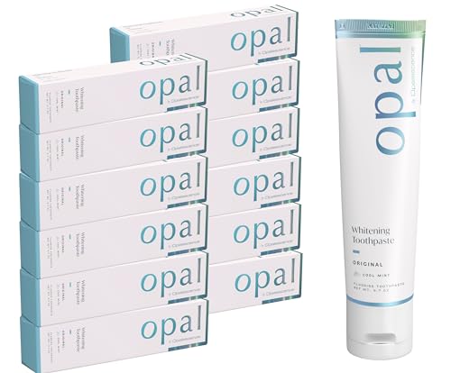 Image of Opalescence Opal Teeth Whitening Toothpaste (Pack of 12) - Cool Mint Original Formula - Oral Care, Gluten-Free - 4.7 Ounce Made by Ultradent -TP-5760-12