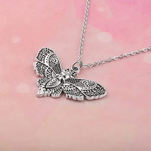 AKTAP L-na Moth Ne-cklace Death Head Moths Necklace Insect Jewelry Gothic Ne-cklace Gift for Women3