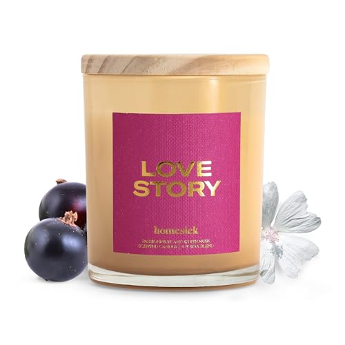 Homesick Scented Candles for Home (Love Story) - 7.5 oz