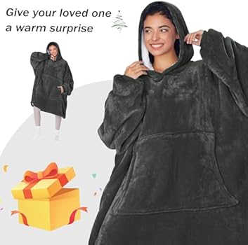 Kato Tirrinia Oversized hoodiedeken, warm cadeau voor vrouwen