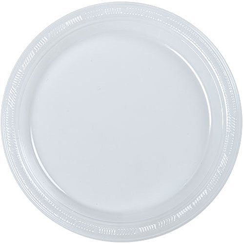 Hanna K. Signature Collection 100 Count Plastic Plate, 10-Inch, Clear