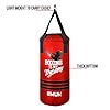 QMUK-Kids-Punching-Bag-with-Free-Gloves-for-Kickboxing-MMA-Punching-Bag-Training-Muay-Thai-Sparring-Karate-Taekwondo-Exercise-and-Fitness-50-cm-UNFILLED MatArts Punching Bag for Kids Boxing MMA BJJ Jiu Jitsu Taekwondo Muay Thai Kickboxing Karate Home Gym Training and Fitness Workout Kids Punching Bag 50cm (Red) – UNFILLED