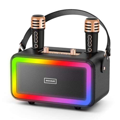 Amazon | カラオケセット家庭用 BIGASUO ワイヤレスマイク