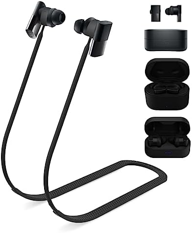 Anti-Lost Strap for Status Audio Between Pro/Status Between 3ANC Earbuds, Sports Soft Silicone Lanyard Accessories Compatible with Status Audio Between Pro/3ANC Earbuds Neck Rope Cord (Black)