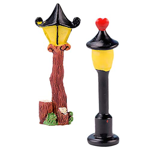 2 Unidades Decoração Da Lâmpada De Rua Lâmpada De Rua Em Miniatura Modelos De Trens Luzes De Modelo