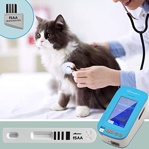 MONGGO Q 10Pcs Feline Serum Amyloid A (SAA Test Strips for Cats, only for Fluorescence Immunoassay Analyzer MONGGO Q 10Pcs Feline Serum Amyloid A (SAA Test Strips for Cats, only for Fluorescence Immunoassay Analyzer