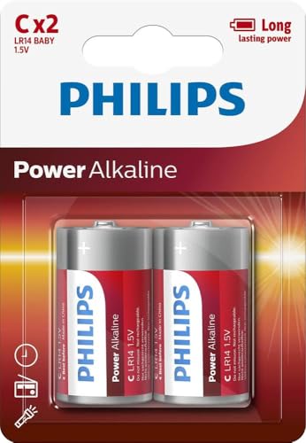 Pack de 2 piles Philips Power Alkaline C LR14 - vue 5