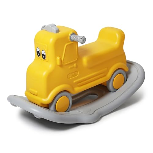 Image of PLAYGRO 3 in 1 Wagon Rock N Ride Ride-On Cum Rocker Toy with Balance-Board for Kids, Toddler | Baby Rocker Ride-On Toys with Wide Wheels, Grip Handle & Anti Slip Seat to Support Kids | Age-1+ Year