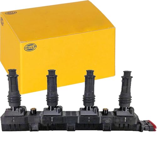 Bobine d'allumage HELLA 5Da 358 000-201 pour système moteur 12V vissé 6 pôles