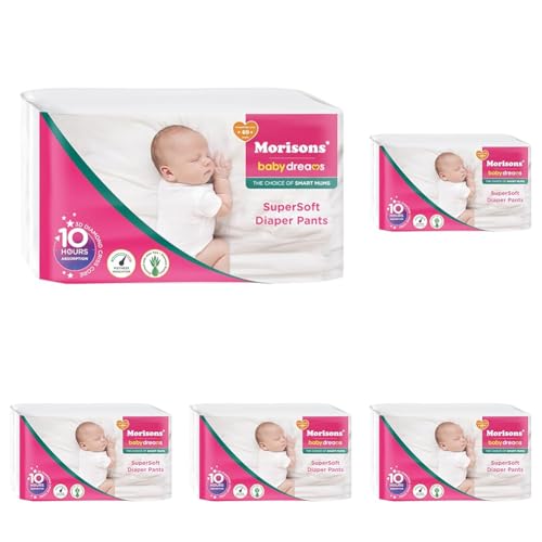 Image of Morisons* babydreams THE CHOICE OF SMART MUMS Baby Dreams Super Soft Diaper Pants Small - S (78 Pieces), 1 count (Pack of 5)