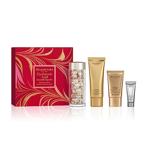 Elizabeth Arden PLUMP WITH A TWIST Hyaluronic Acid Ceramide Capsules 60-piece Gift Set (Worth £119.60), anti-aging skincare gifting, for women