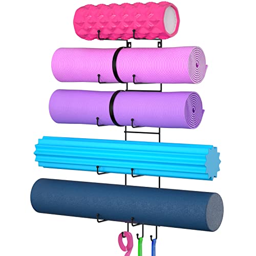 Yoga Mate Halterung (schwarz, 5 Sektionen Metall) Cover